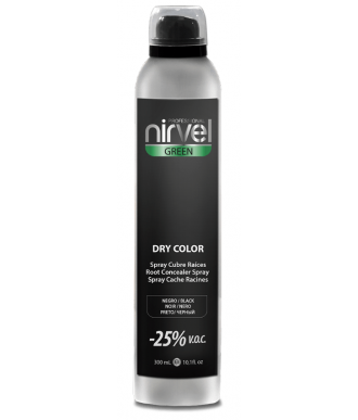 SPRAY CUBRECANAS DRY COLOR NEGRO NIRVEL 300 ML.