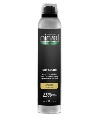 SPRAY CUBRECANAS DRY COLOR RUBIO CLARO NIRVEL 300 ML.