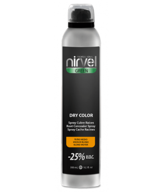 SPRAY CUBRECANAS DRY COLOR RUBIO MEDIO NIRVEL 300 ML.