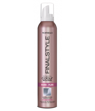 ESPUMA COLOR PLATA MONTIBELLO 320 ML.