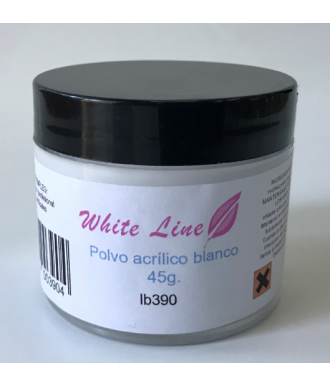 POLVO ACRÍLICO BLANCO 45 GR. WHITE LINE