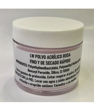 POLVO ACRÍLICO ROSA 45 GR. WHITE LINE