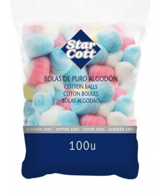 ALGODÓN BOLAS STAR COTT 100 UNIDADES