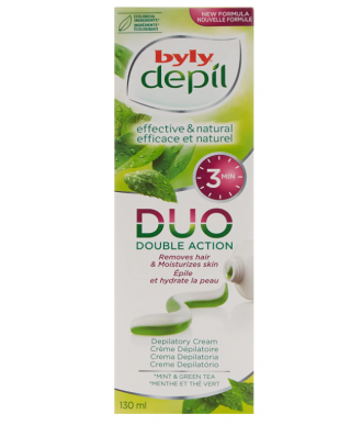 CREMA DEPILATORIA BYLY DEPIL DUO DOBLE ACCIÓN 130 ML.