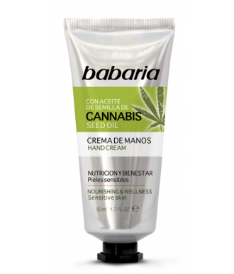 CREMA DE MANOS CON ACEITE DE SEMILLA DE CANNABIS 50 ML. BABARIA