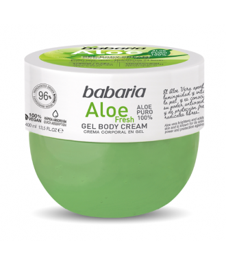 CREMA CORPORAL EN GEL ALOE PURO 100% 400 ML. BABARIA