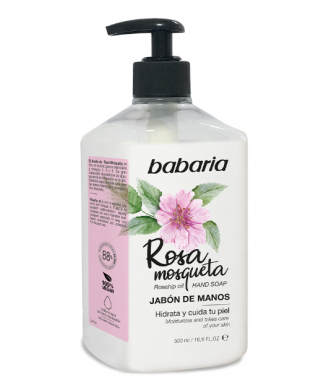 JABÓN DE MANOS ROSA MOSQUETA 500 ML. BABARIA