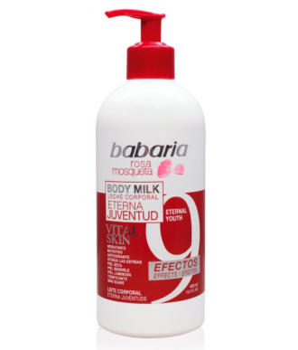 BODY MILK 9 EFECTOS ROSA MOSQUETA 400 ML. BABARIA