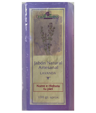 JABÓN NATURAL ARTESANAL LAVANDA 100 GR.