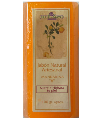 JABÓN NATURAL ARTESANAL MANDARINA 100 GR.