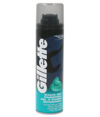 GEL DE AFEITADO PIELES SENSIBLES GILLETTE 200 ML.