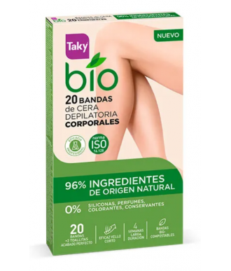 BANDAS DE CERA CORPORAL BIO NATURAL TAKY