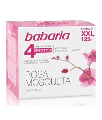 CREMA FACIAL HIDRATANTE 24 HORAS ROSA MOSQUETA 125 ML.BABARIA