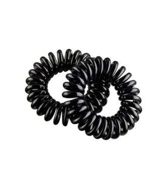 PACK DE 2 GOMAS ESPIRAL PEQUEÑA 35MM NEGRAS EUROSTIL