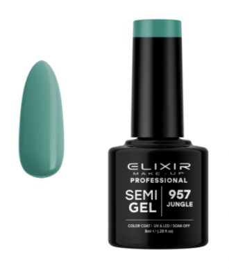 ESMALTE SEMI GEL ELIXIR 8 ML. COLOR JUNGLE Nº 957