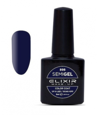 ESMALTE SEMI GEL ELIXIR 8 ML. INDIGO Nº 898