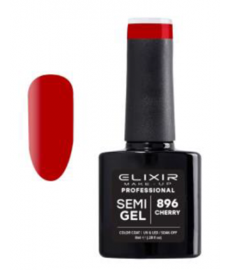 ESMALTE SEMI GEL ELIXIR 8 ML. CHERRY Nº 896