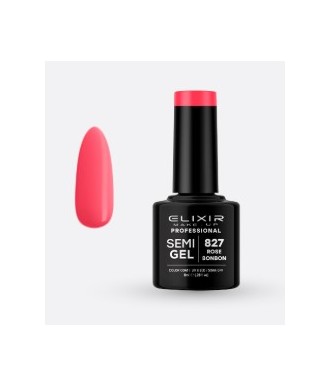 ESMALTE SEMI GEL ELIXIR 8 ML. ROSE BONBON Nº 827