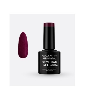 ESMALTE SEMI GEL ELIXIR 8 ML. METALLIC INCAR. Nº 868