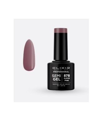 ESMALTE SEMI GEL ELIXIR 8 ML. SUPER PINK Nº 878