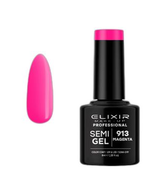 ESMALTE SEMI GEL ELIXIR 8 ML. MAGENTA Nº 913