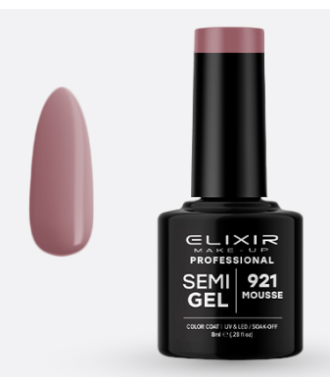 ESMALTE SEMI GEL ELIXIR 8 ML. MOUSSE Nº 921