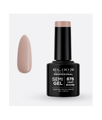 ESMALTE SEMI GEL ELIXIR 8 ML. LIGHT BEAVER Nº 875