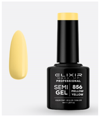 ESMALTE SEMI GEL ELIXIR 8 ML. MELLOW YELLOW Nº 856