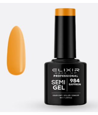 ESMALTE SEMI GEL ELIXIR 8 ML. SAFFRON Nº 984