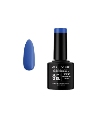 ESMALTE SEMI GEL ELIXIR 8 ML. MIDNIGHT BLUE Nº 992
