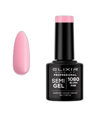 ESMALTE SEMI GEL ELIXIR 8 ML. BLUSH PINK Nº 1080