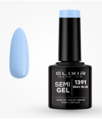 ESMALTE SEMI GEL ELIXIR 8 ML. BEAU BLU Nº 1391