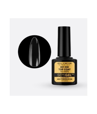 ESMALTE SEMI GEL ELIXIR 8 ML. TOP COAT NO WIPE Nº 801NW