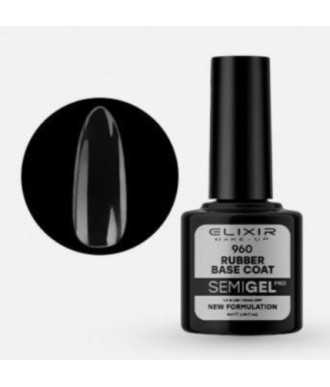 ESMALTE SEMI GEL ELIXIR 8 ML. RUBBER BASE COAT Nº 960