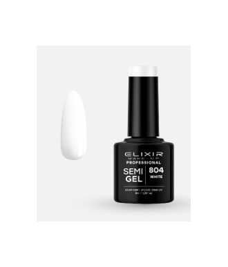ESMALTE SEMI GEL ELIXIR 8 ML. WHITE Nº 804