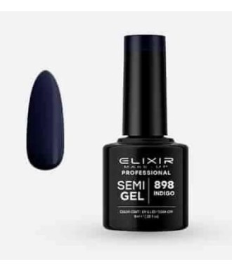 ESMALTE SEMI GEL ELIXIR 8 ML. INDIGO Nº 898