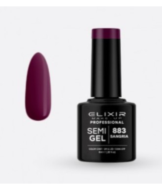ESMALTE SEMI GEL ELIXIR 8 ML. SANGRIA Nº 883