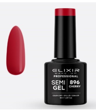 ESMALTE SEMI GEL ELIXIR 8 ML. CHERRY Nº 896
