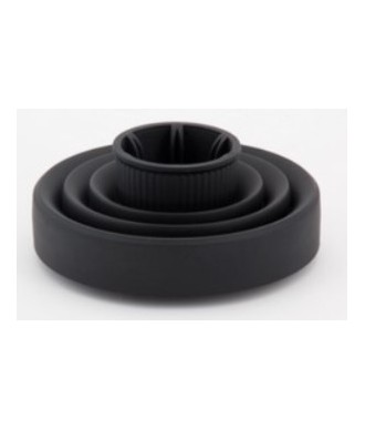 DIFUSOR UNIVERSAL PLEGABLE DE SILICONA NEGRO ASUER
