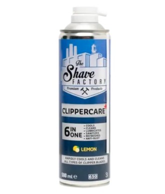 ACEITE SPRAY THE SHAVE FACTORY CLIPPERCARE PLUS 6 EN 1 LIMÓN