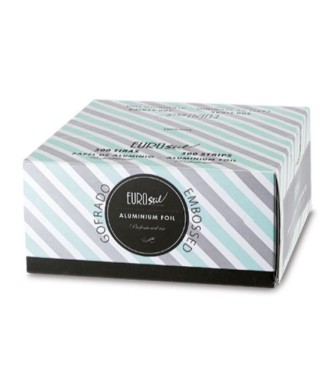 PAPEL ALUMINIO GOFRADO 300 TIRAS 27X12 CM. EUROSTIL