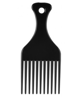 PEINE AHUECADOR NEGRO MEDIANO EUROSTIL