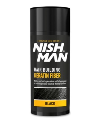 FIBRAS CAPILARES NISHMAN 21gr. – KERATIN FIBER COLOR NEGRO