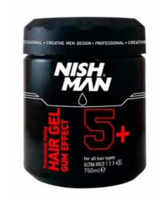 GEL GOMINA NISHMAN HOLD GUM EFFECT 5+ (750 ml)