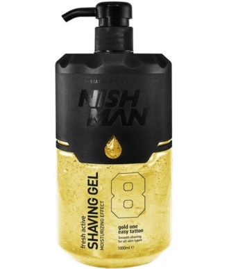 GEL DE AFEITAR NISHMAN 8 – 1000 ml. – TRANSPARENTE