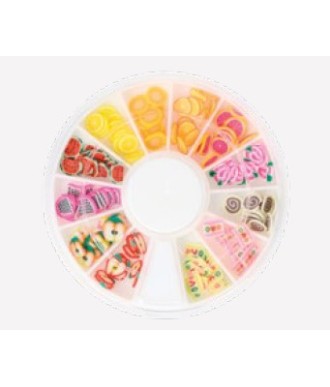 DECORACIÓN PARA UÑAS FLORES Y FRUTAS POLIÉ