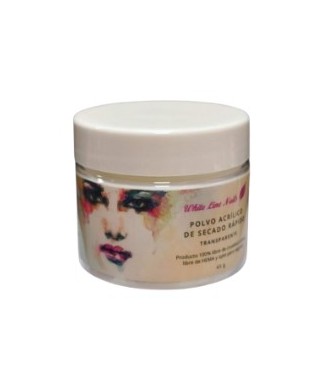 POLVO ACRÍLICO TRANSPARENTE 45 GR. WHITE LINE