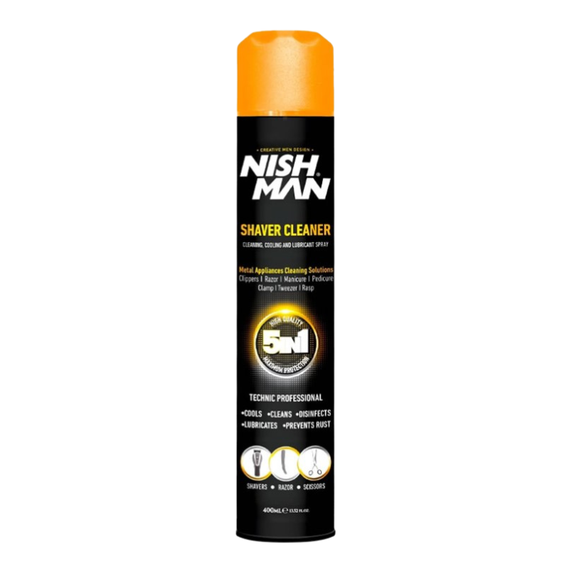 ACEITE SPRAY SHAVER CLEANER NISHMAN 5 EN 1 400 ML.