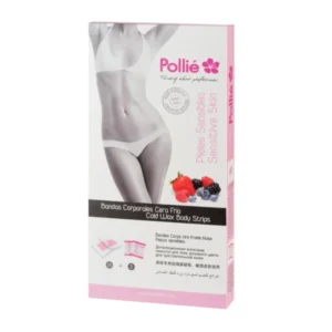 ESTUCHE 20 BANDAS CERA CORPORAL FRUTOS ROJOS POLIÉ