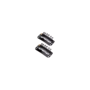 CLIPS PARA EXTENSIONES NEGRO 24 UNIDADES
